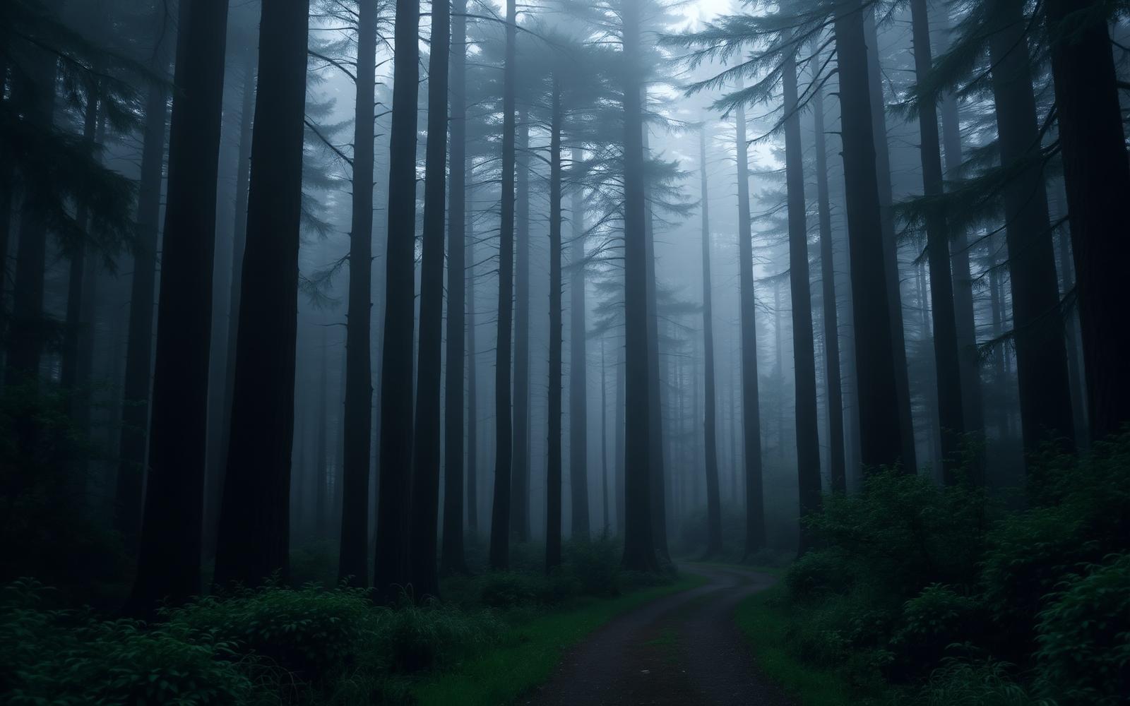 Path curving through coastal forest, representing counselling support through change