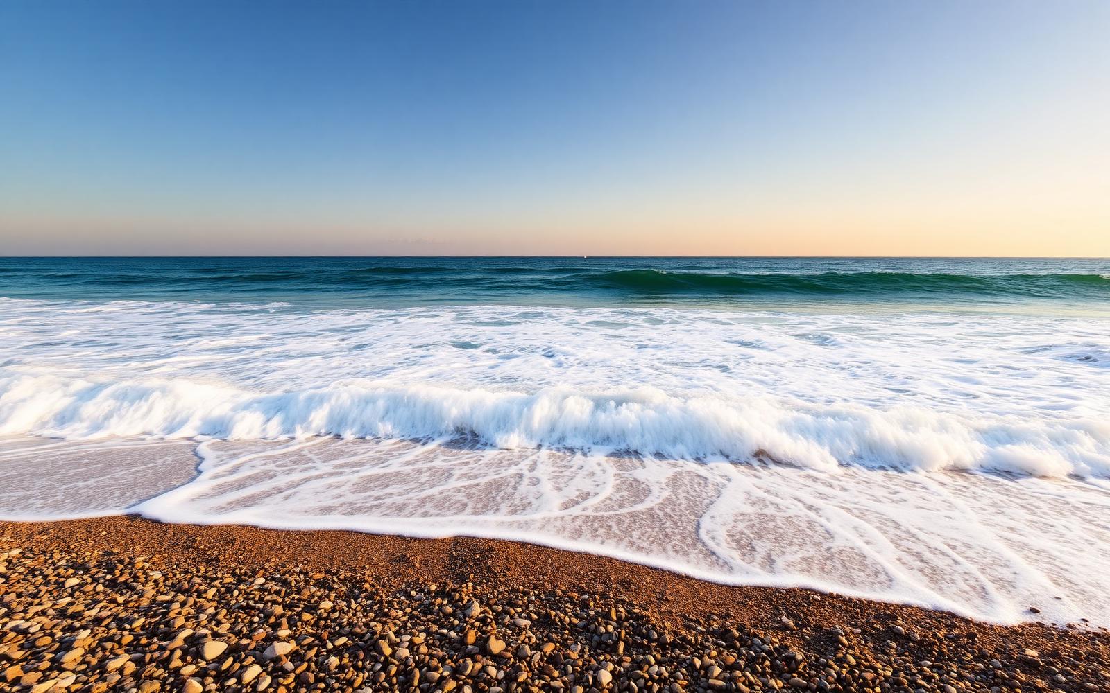 Evening light on gentle waves, reflecting the perspective that comes with later life